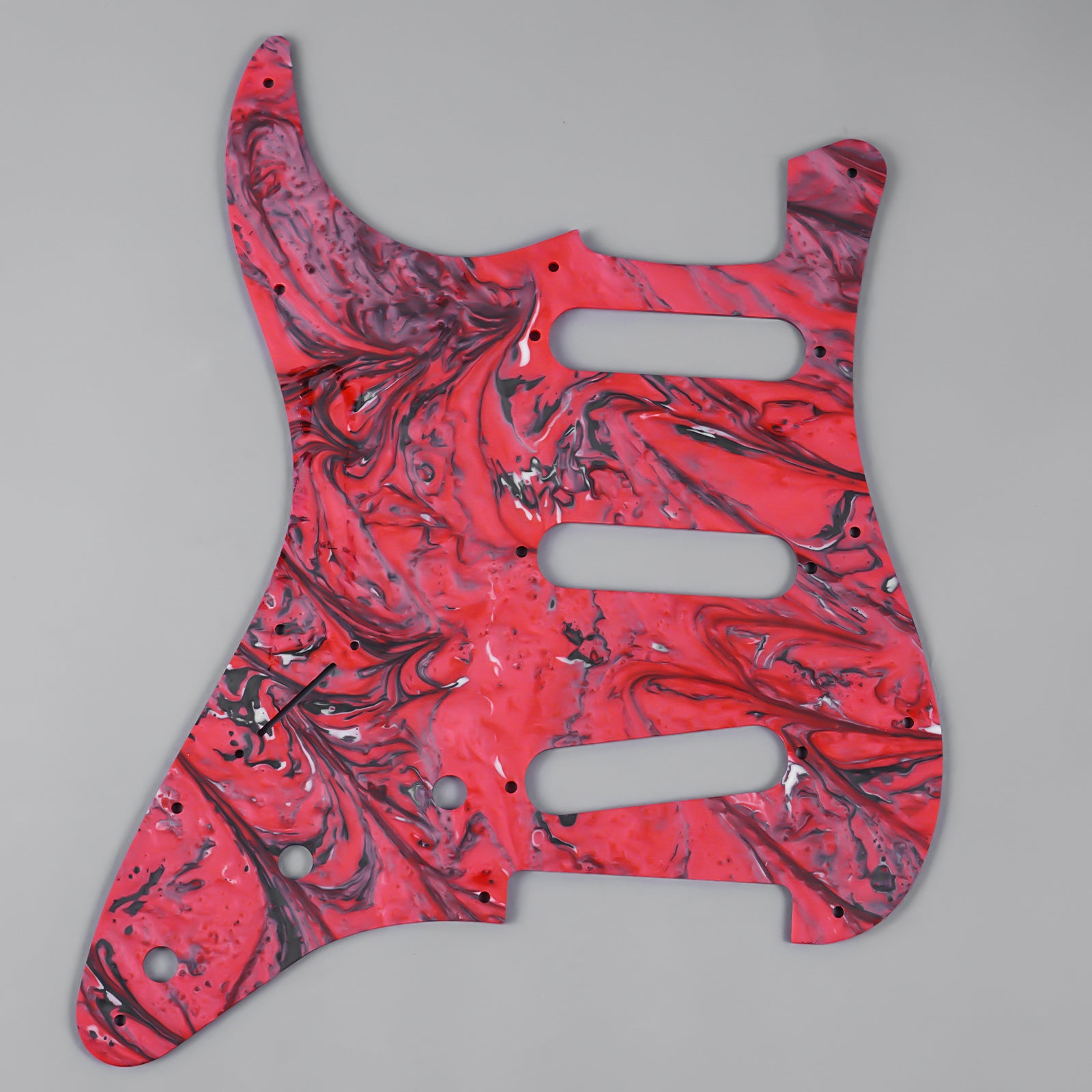 11-hole S/S/S Modern Resin Pickguard for ST Guyker