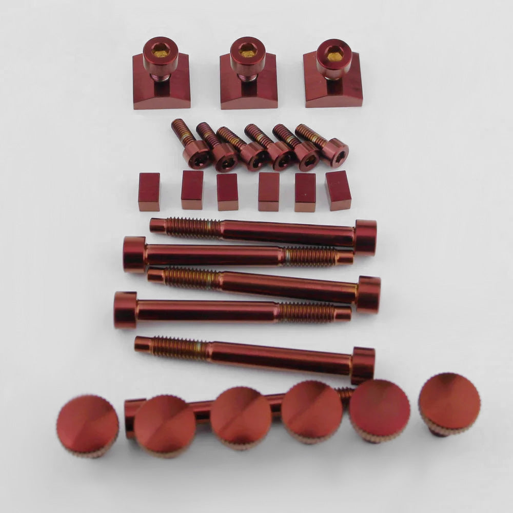1 Set Viti FR in Lega di Titanio Rosso
