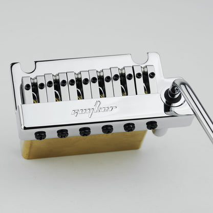 2-Point Tremolo Bridge with Brass Saddle & Block For FD Strat Guyker
