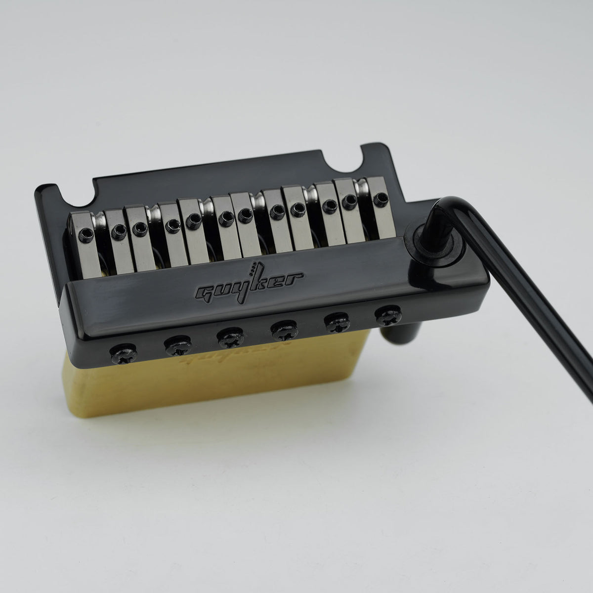Guyker GG1009-T 2-Point Tremolo Bridge with Brass Saddles for Strat ...