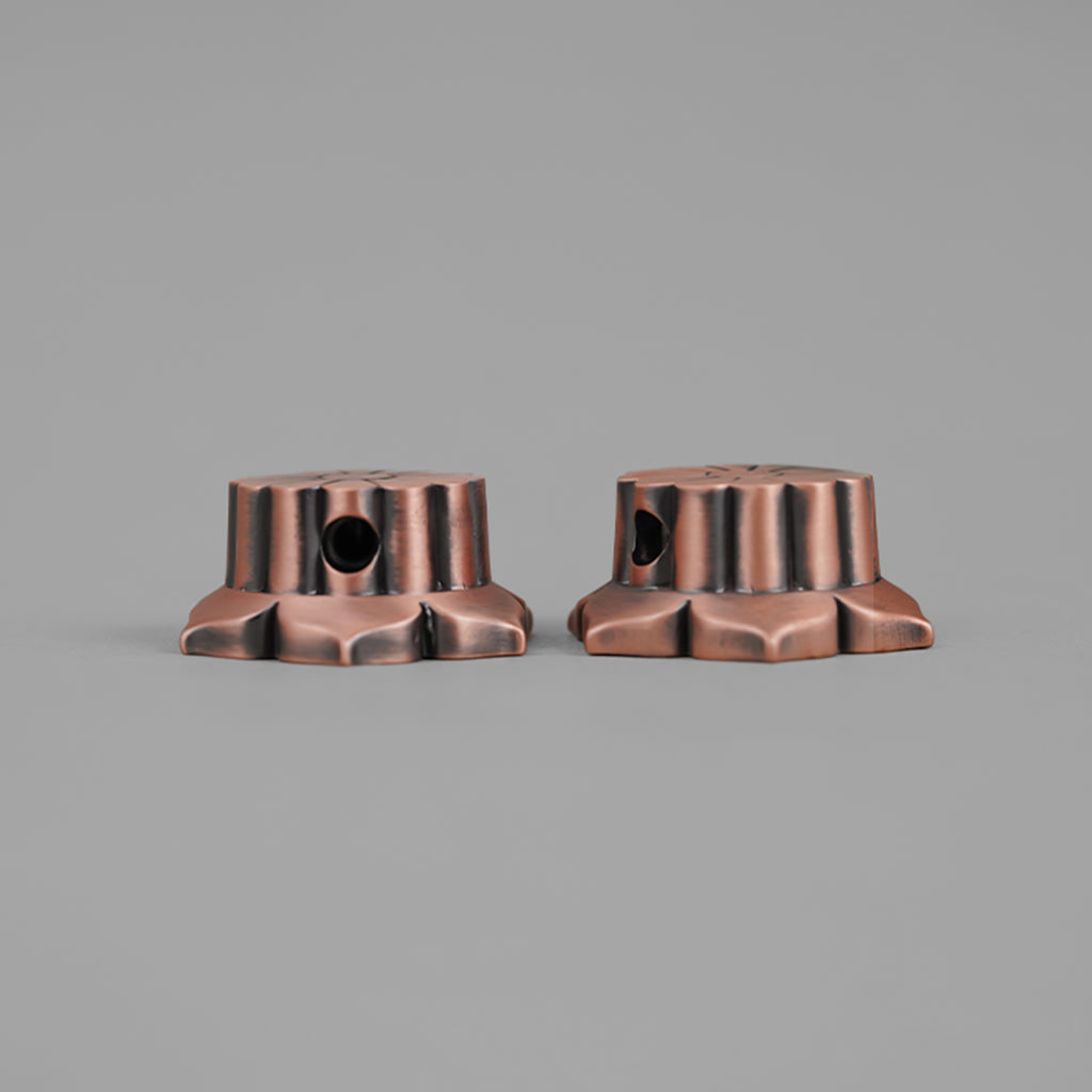Guyker NKB-006 Potentiometer Knob Flower Style Set Gold Bronze Diameter 6MM