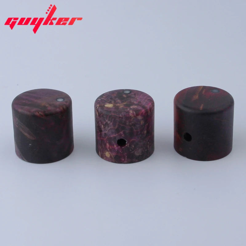 3 PCS Adjustable Natural Wood Copper Shaft Knob Knobs for Guitar/Bass Available in three colors