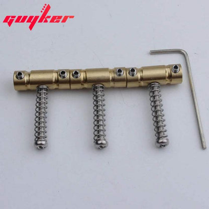 3 pcs In-Tune Guitar Bridge Saddles Brass Material Well 10.8 mm String Spacing  For TL Guitar