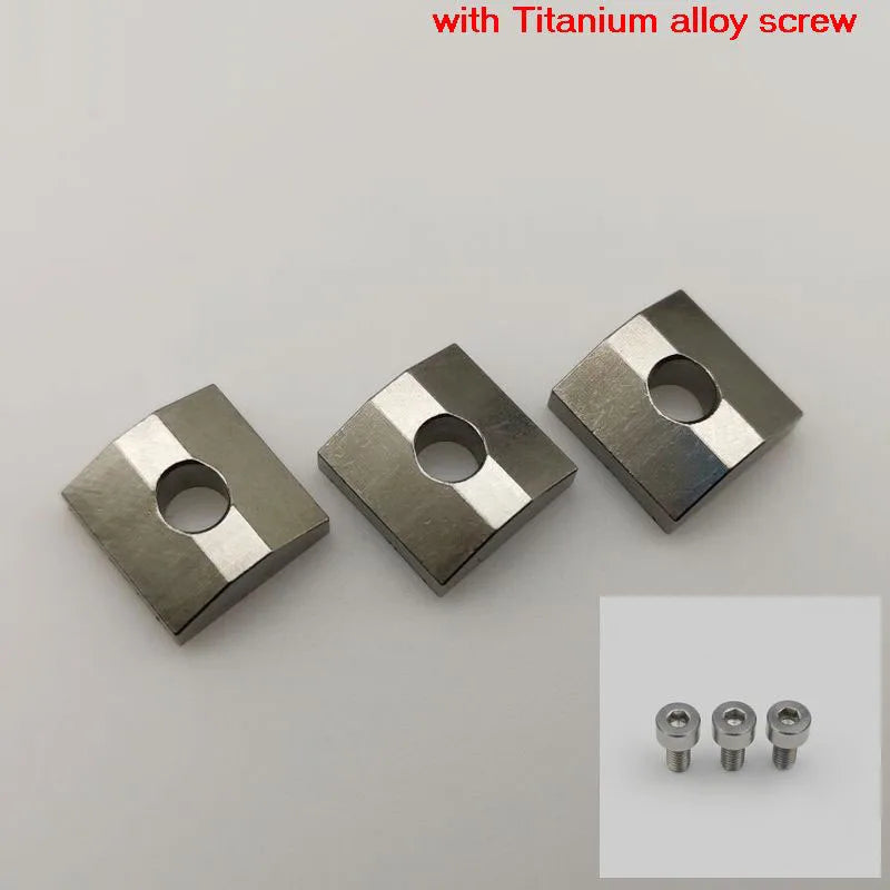 3 pcs Titanium alloy Guitar Locking Nut Clamp(Screw selectable) for FR Tremolo Bridge Parts
