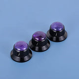 Guyker Top Hat Guitar Bass Potentiometer Control Knobs with 6mm Dia. Shaft Pots - 3PCS Bell Speed Tone Volume Knob Replacement for Electric Guitar or Precision Bass, Amethyst Stone Top