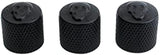 Guyker Guitar Bass Potentiometer Control Knobs with 6mm Dia. Shaft Pots - 3PCS Skeleton Style Top Dome Speed Tone Volume Knob Replacement for Electric Guitar or Precision Bass - black