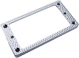 Guyker Metal Flat Humbucker Cover, Pickup Mounting Ring Set - Bridge Neck Pickups Frame Replacement Part for Electric Guitar or Precision Bass(2PCS, PR004 Chrome)