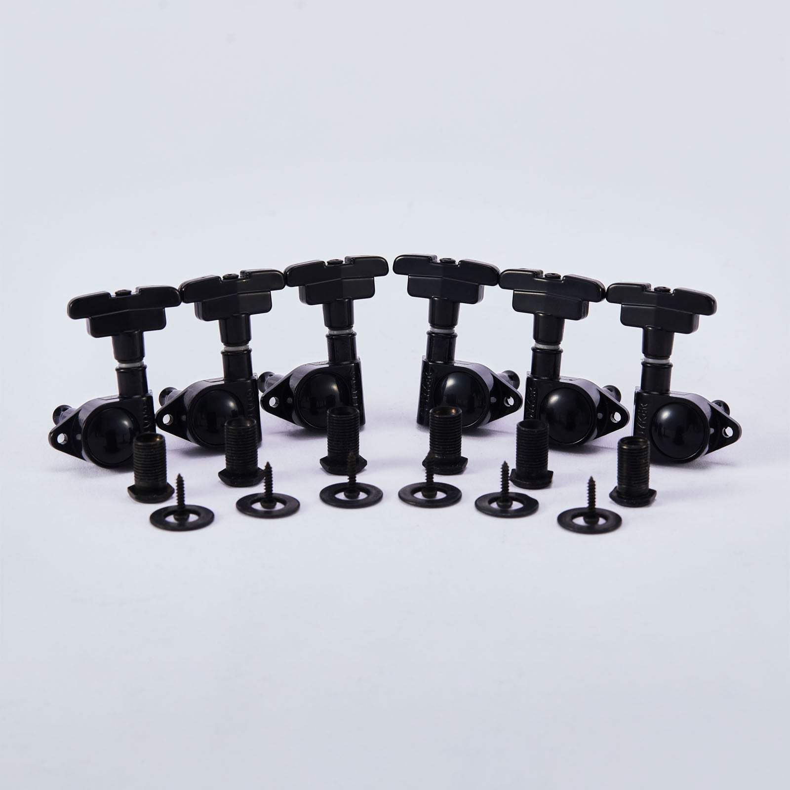 3R+3L Guitar Tuning Pegs 1:21 Gear Ratio Non-Locking Guyker
