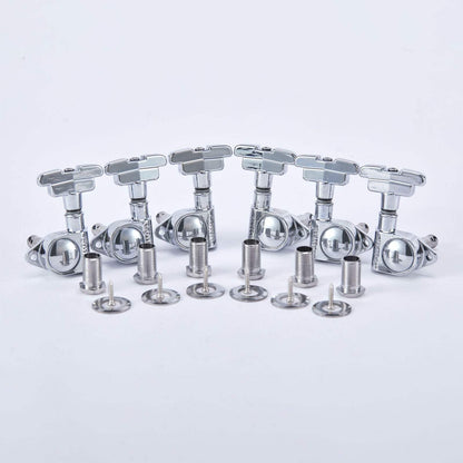 3R+3L Guitar Tuning Pegs 1:21 Gear Ratio Non-Locking Guyker