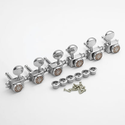 3R+3L Locking Guitar Tuners Vintage Style Machine Heads Guyker