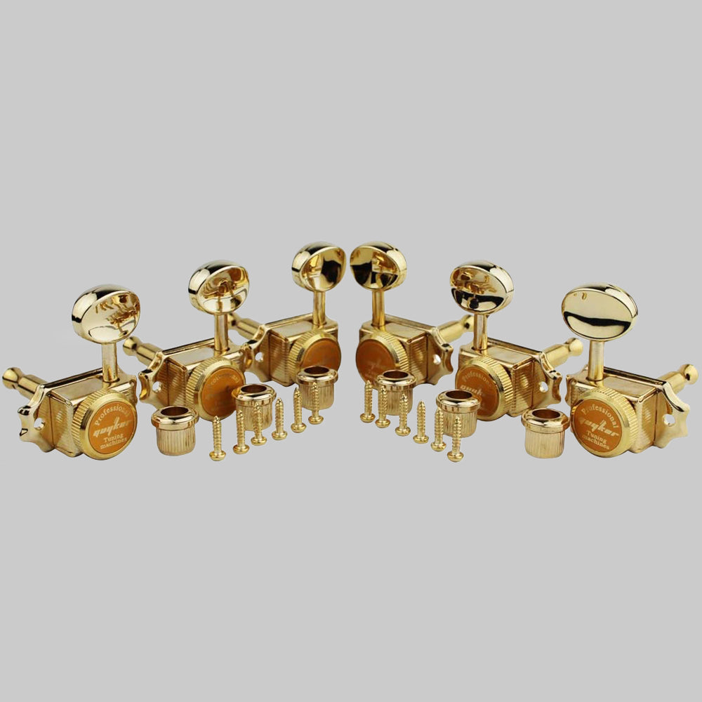 3R+3L Locking Guitar Tuners Vintage Style Machine Heads Guyker