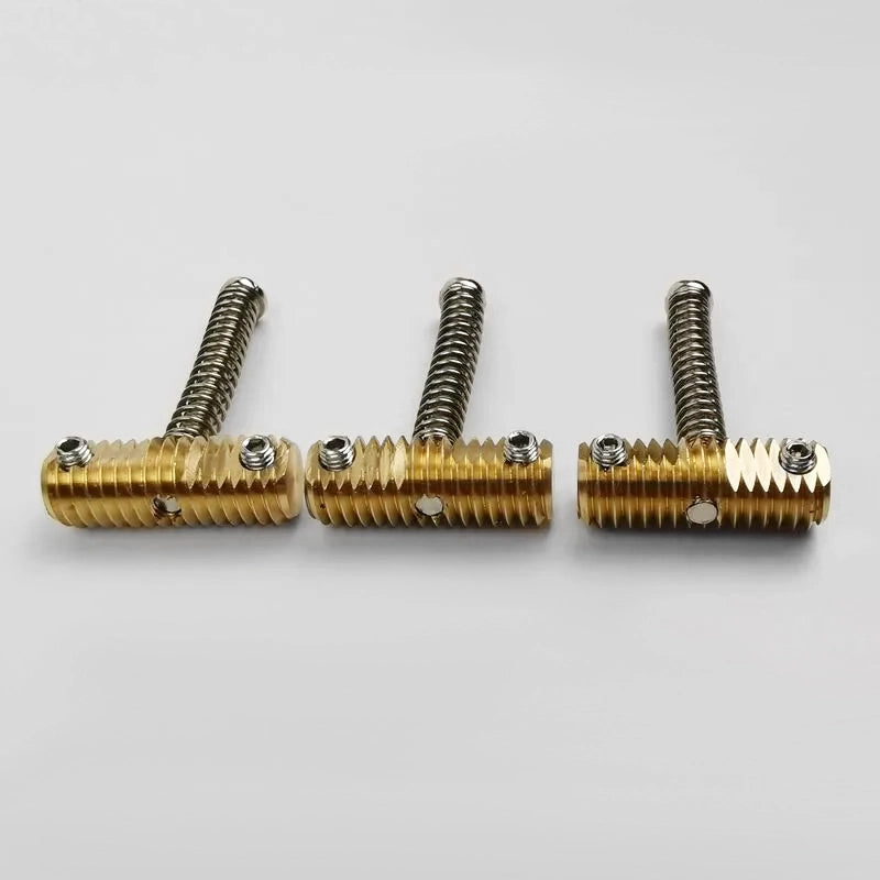 3 PCs 10.8mm Brass Thread Brass Saddles Set with Wrench for Tele TL | Guyker