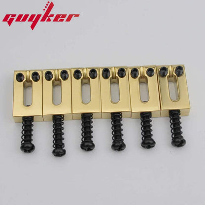 CNC-XD 10.5/10.8MM Guitar Tremolo Bridge Brass Saddles - Guyker