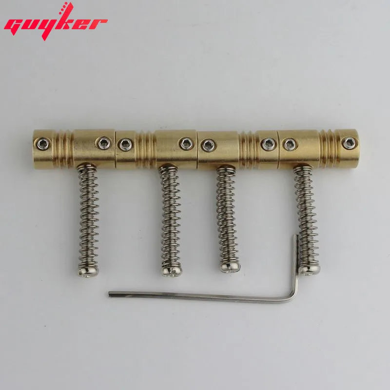 BS403-brass 4 PCs Highgrade String Pitch 19mm Brass Compensated Saddles Set with Wrench