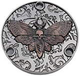 Guyker Guitar Back Cover Butterfly Skeleton Pattern Metal Toggle Switch Compatible with Gibson Les Paul LP Style Guitar