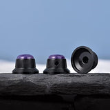 Guyker Top Hat Guitar Bass Potentiometer Control Knobs with 6mm Dia. Shaft Pots - 3PCS Bell Speed Tone Volume Knob Replacement for Electric Guitar or Precision Bass, Amethyst Stone Top
