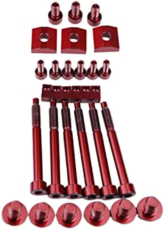 Guyker Red Titanium Alloy Screws Set Replacement Compatible with FR Tremolo System Electric Guitar