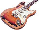 Guyker Full Size Electric Guitar 6 String Solid Body F-ST Strat Style - Maple Fretboard, Alder Body, Right Handed Tuners, SSS Pickups, Tone and Volume Knobs, for Beginner Intermediate & Pro Players