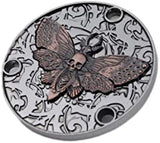 Guyker Guitar Back Cover Butterfly Skeleton Pattern Metal Toggle Switch Compatible with Gibson Les Paul LP Style Guitar