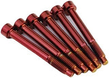 Guyker Red Titanium Alloy Screws Set Replacement Compatible with FR Tremolo System Electric Guitar