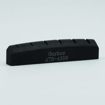 Guyker Bone Nut or Saddle Black Flat for Acoustic Guitar