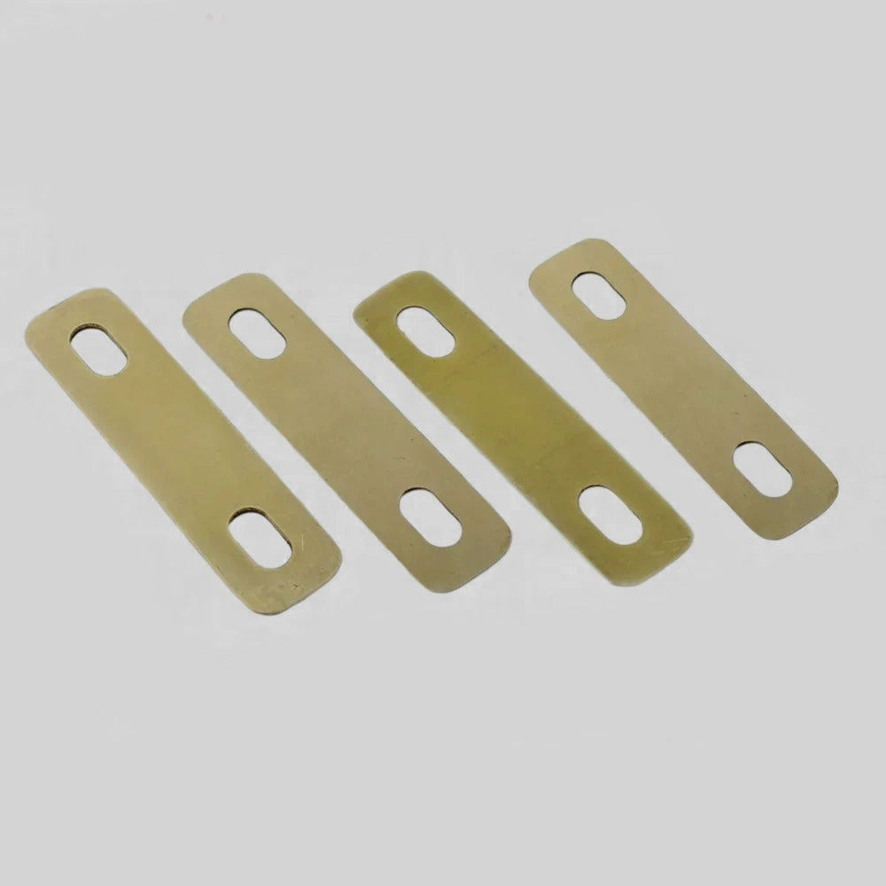4Pcs Connection Guitar Neck Plate Guitar Neck Shim Heightening Gasket  Bass Instrument Accessories Tool Brass