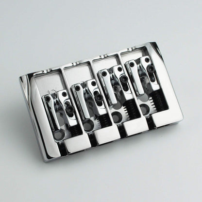 4 String Bass Bridge Zinc Alloy 19mm Spacing Dual Loading Guyker