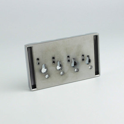 4 String Bass Bridge Zinc Alloy 19mm Spacing Dual Loading Guyker