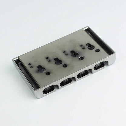 4 String Bass Bridge Zinc Alloy 19mm Spacing Dual Loading Guyker