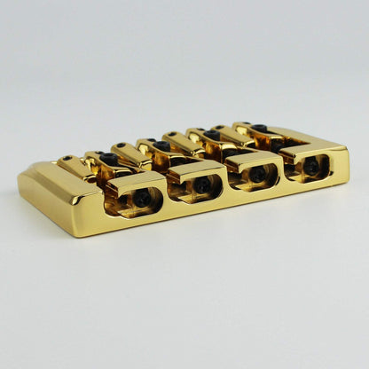 4 String Bass Bridge Zinc Alloy 19mm Spacing Dual Loading Guyker
