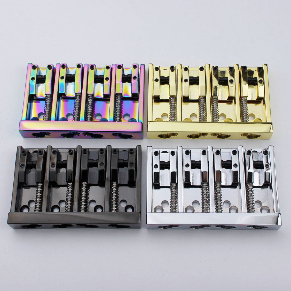 4 String Bass Bridge with Adjustable Saddles Zinc Alloy Vintage Design | Guyker