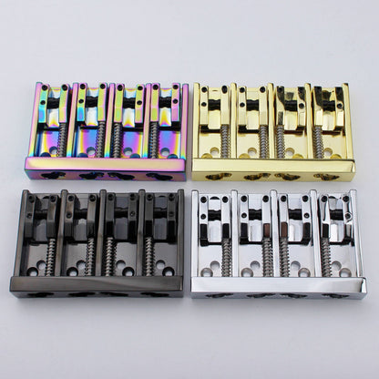 4 String Bass Bridge with Adjustable Saddles Zinc Alloy Vintage Design | Guyker