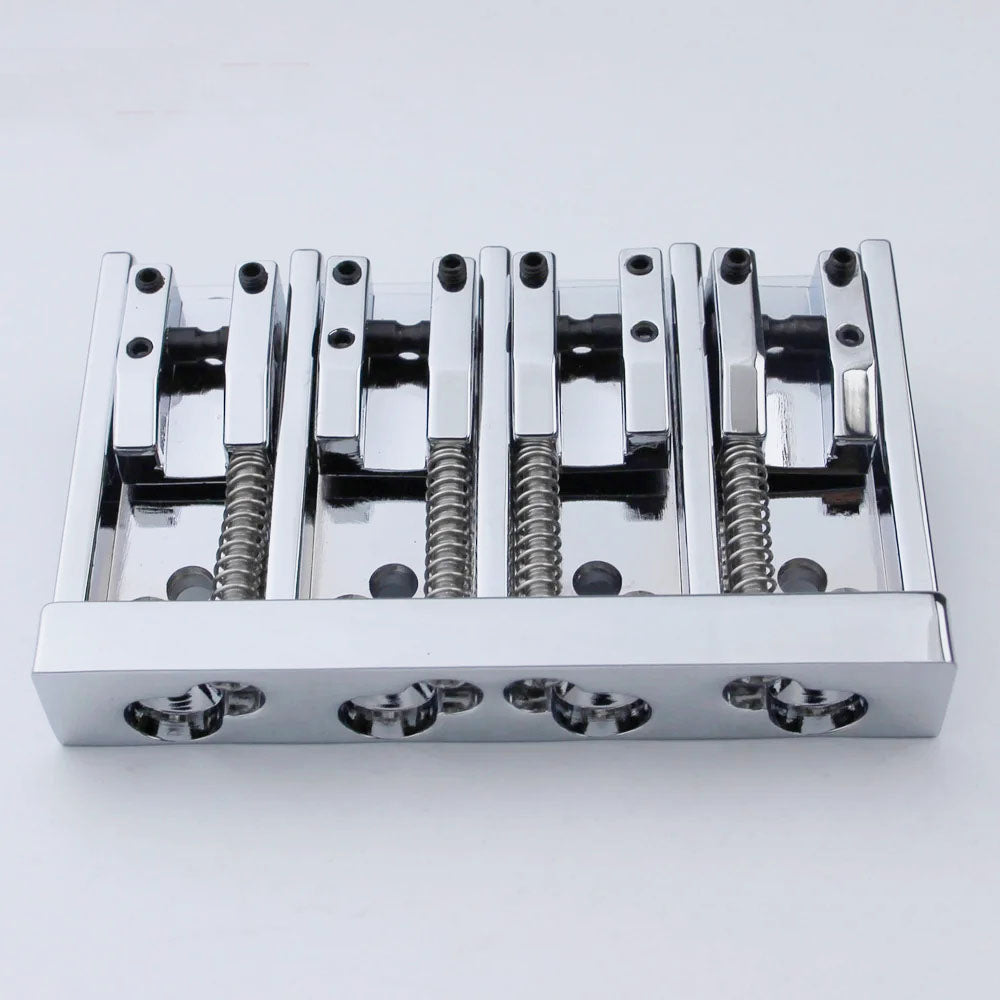 4 String Bass Bridge with Adjustable Saddles Zinc Alloy