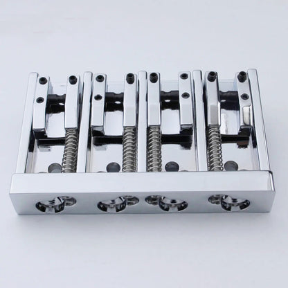 4 String Bass Bridge with Adjustable Saddles Zinc Alloy Vintage Design | Guyker