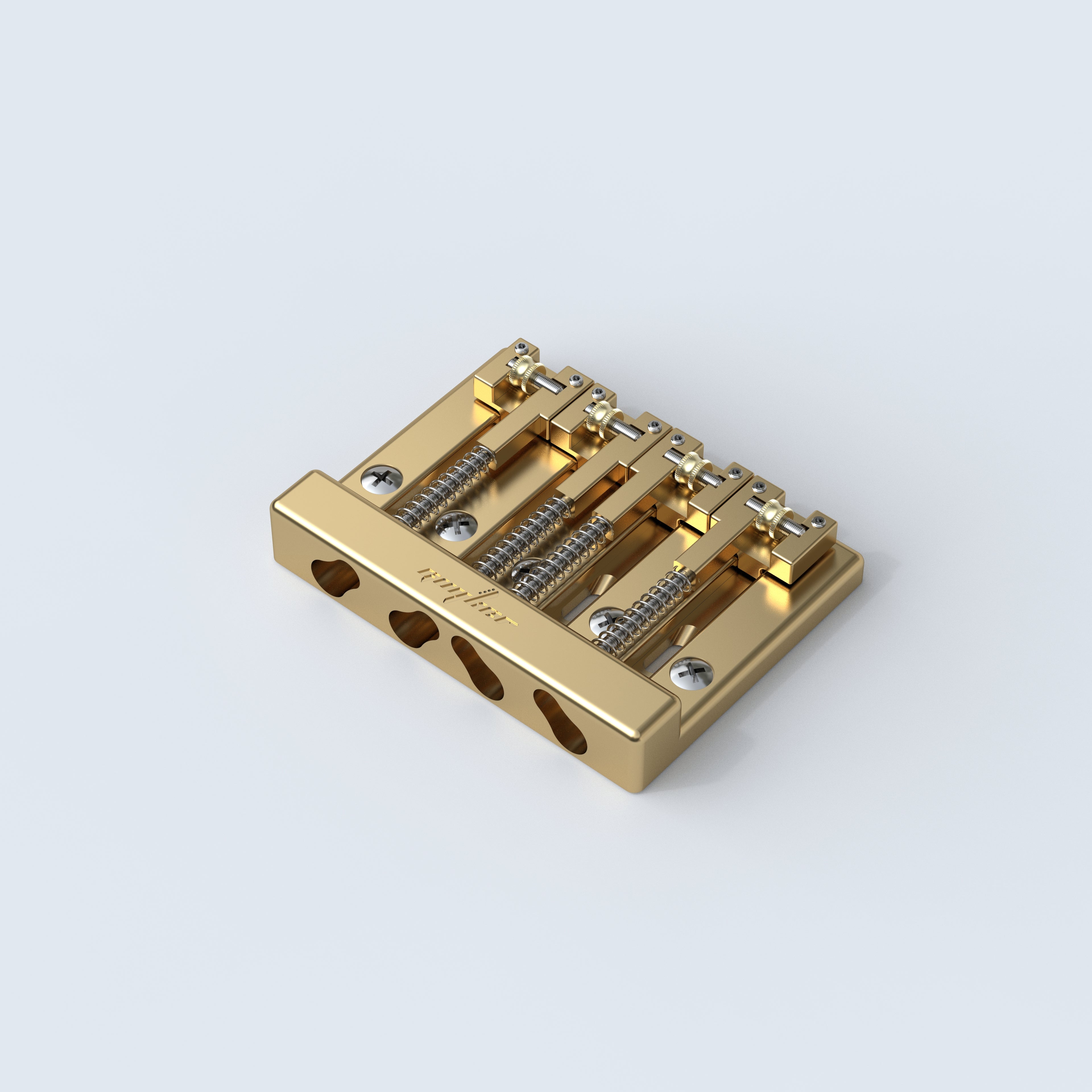 4 String Bass Roller Bridge Adjustable Spacing Brass Saddles Guyker