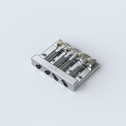 4 String Bass Roller Bridge Adjustable Spacing Brass Saddles Guyker