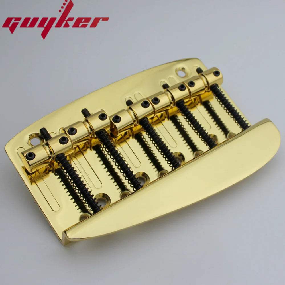 5 String Bass Bridge – Hard Tail with Brass Base | Guyker