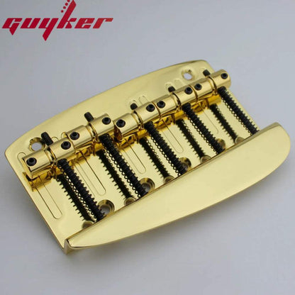5 String Bass Bridge – Hard Tail with Brass Base | Guyker