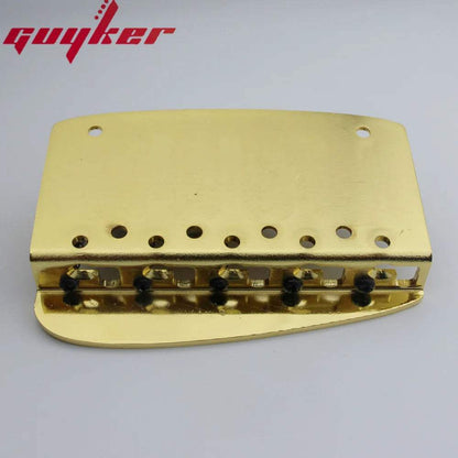 5 String Bass Bridge – Hard Tail with Brass Base | Guyker