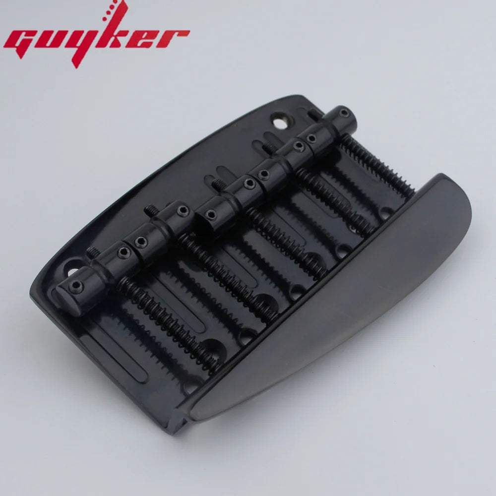 5 String Bass Bridge – Hard Tail with Brass Base | Guyker