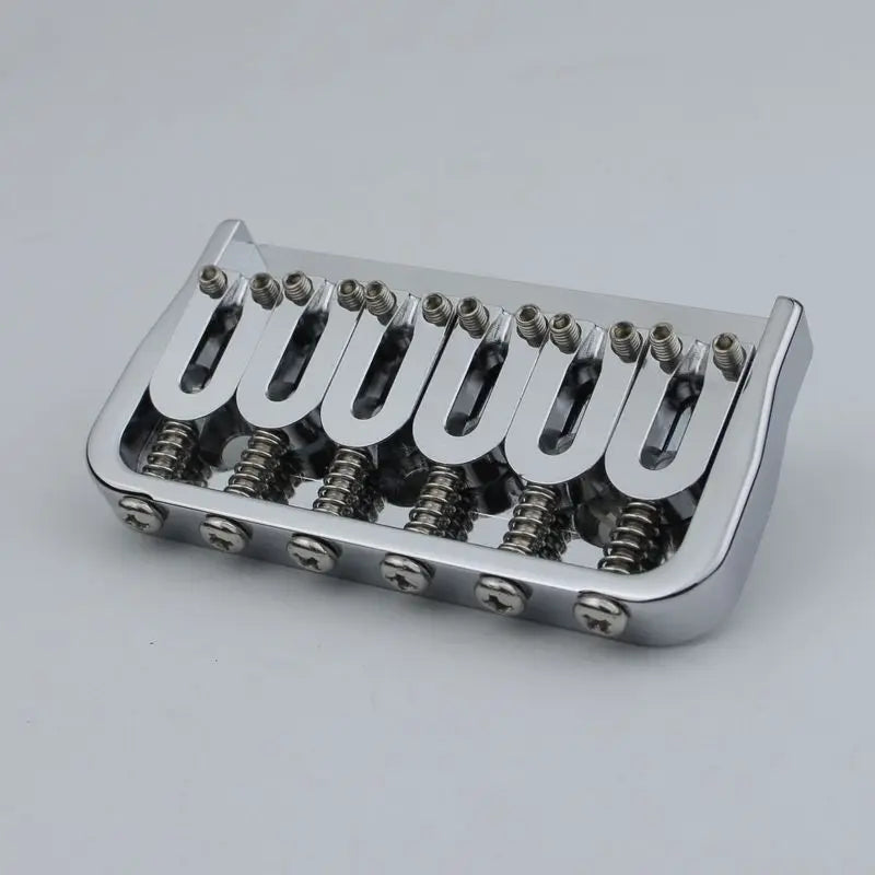 6 String Fixed Brass Electric Guitar Bridge Brass Chrome