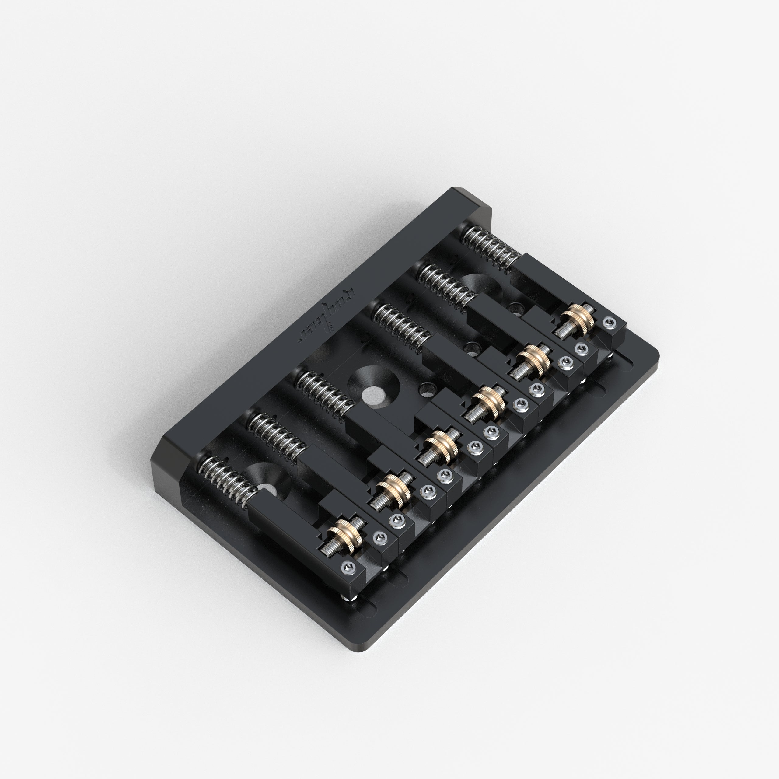 6-String Brass Roller Saddle Guitar Bridge – Zinc Alloy | Guyker