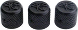 Guyker Guitar Bass Potentiometer Control Knobs with 6mm Dia. Shaft Pots - Eye of Horus Style Top Dome Speed Tone Volume Knob Replacement for Electric Guitar or Precision Bass - Black, 3 PACK