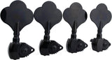 Guyker Open Frame Electric Bass Machine Head (2R + 2L) - 1:20 Ratio Gear Tuners Tuning Key Pegs - chrome