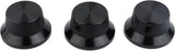 Guyker Electric Guitar Bass Control Potentiometer Knobs, Hat Top Metal Volume Knob Replacement Parts (3 Piece, Black)