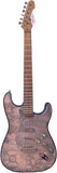Guyker Full Size Electric Guitar 6 String Solid Body F-ST Strat Style - Right Handed Tuners, SSS Pickups, Potentiometer Knobs, for Beginner Intermediate & Pro Players(Ancient Bronze, Gear Surface)