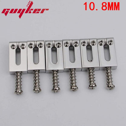 CNC-XD 10.5/10.8MM Guitar Tremolo Bridge Brass Saddles - Guyker