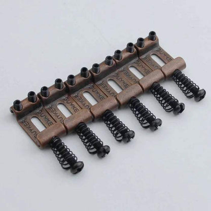 6個入りカメレオントレモロブリッジ曲げステンレス製サドルシステム10.8MM ST TLエレキギターレインボー交換用