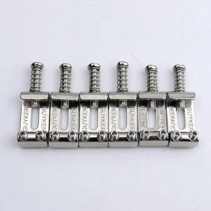 6Pcs Chameleon Tremolo Bridge Bent Steel Saddles System 10.8MM Replac