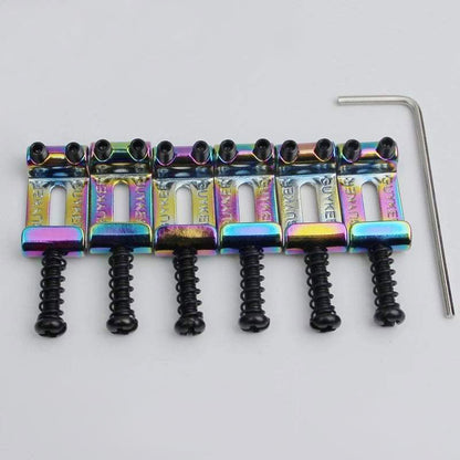 6Pcs Chameleon Tremolo Bridge Bent Steel Saddles System 10.8MM Replac